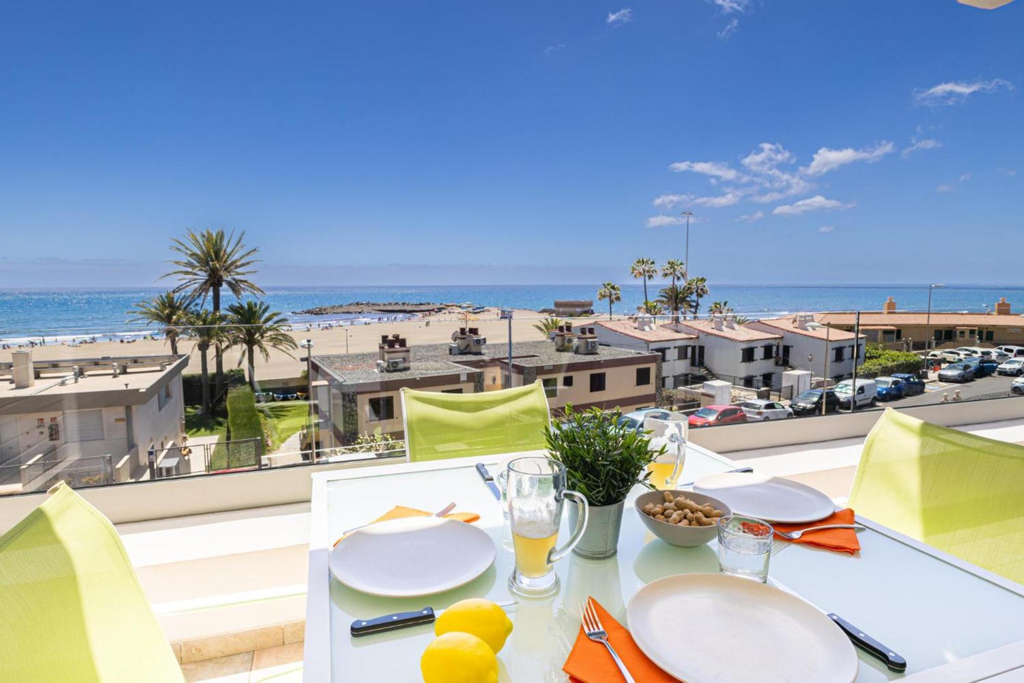 Atico Apartamento Las Burras Playa San Agustin  Bagian luar foto